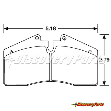 Carbotech CT609 Race Pads For Stoptech ST-40 and ST-45 Caliper